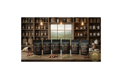 Best Sellers Sample Pack: 6Bean, Cowboy, Breakfast, Peru, Mexico, Bali